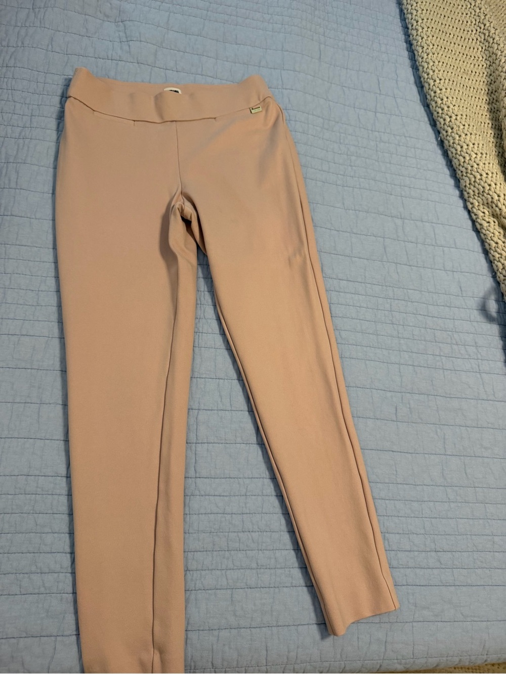 Anne Klein Ponte Skinny Pants in Soft Blush